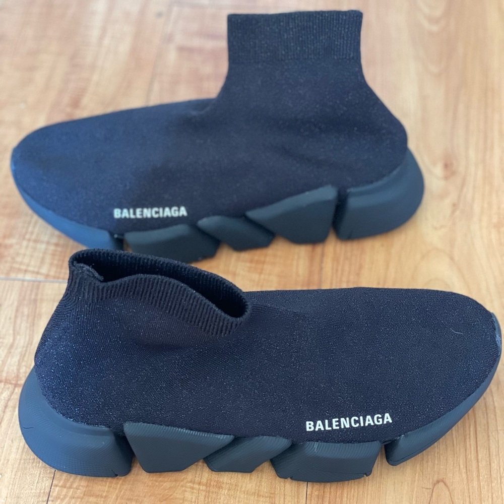 Balenciaga Speed Trainers 2.0 with metal flakes